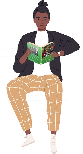 woman sat reading Restore Renew Rebuild